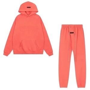 Fear of God Coral Hoodie and Sweatpants Set